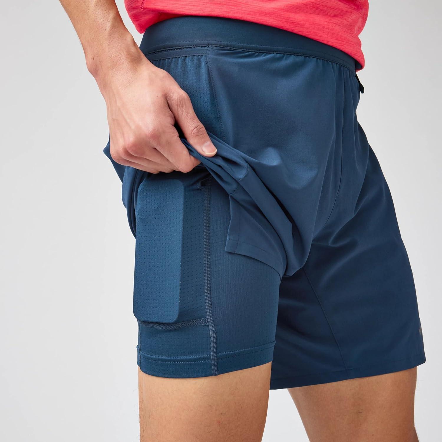 image:imageBrooks Mens Journey 7 2in1 Short Running Shorts Supportive Boxer Liner Secure Storage amp Adjustable FitMidnight Run