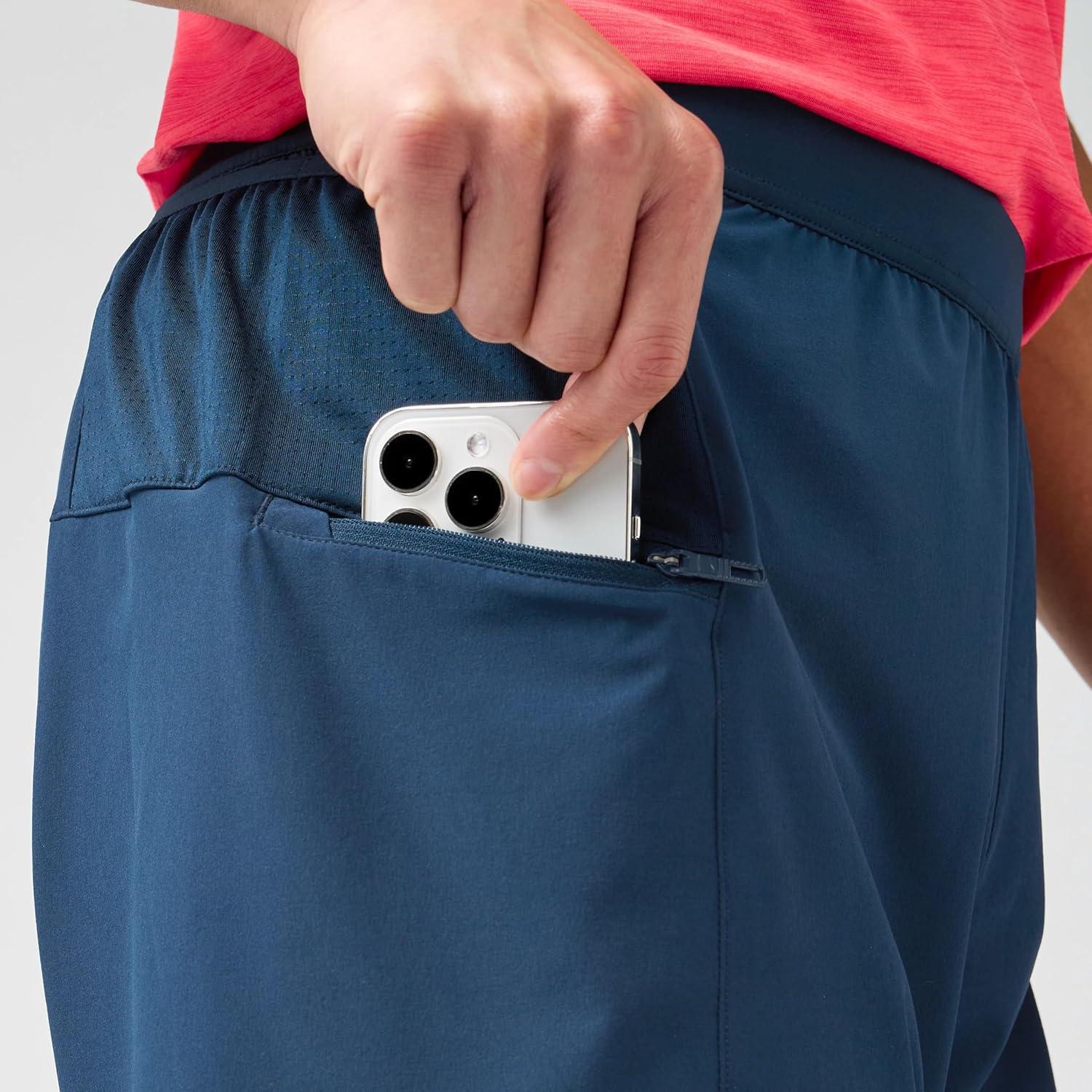 image:imageBrooks Mens Journey 7 2in1 Short Running Shorts Supportive Boxer Liner Secure Storage amp Adjustable FitMidnight Run