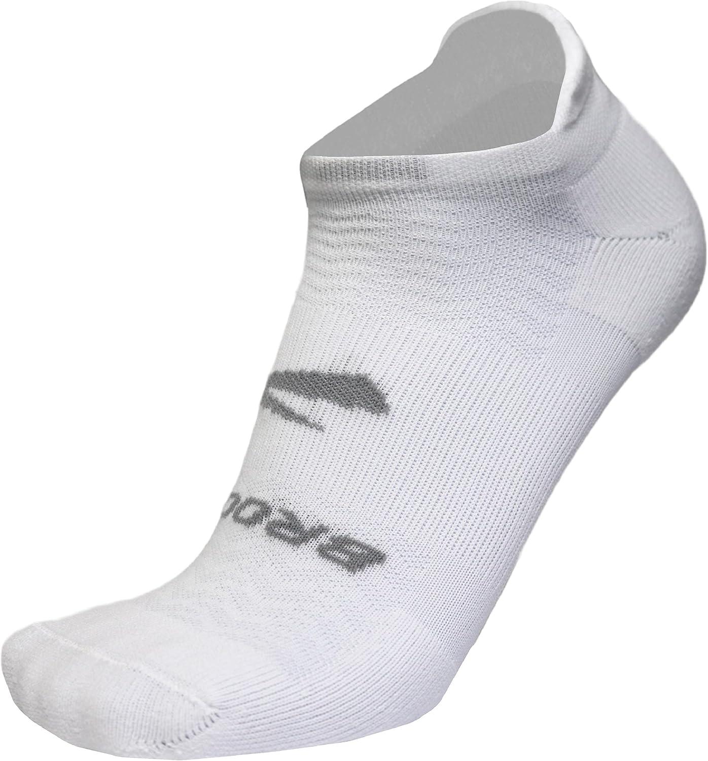 image:imageBrooks RunIn No Show Socks I Men amp Women Performance Athletic Running Socks I Comfort Fit 3Pack SetWhite
