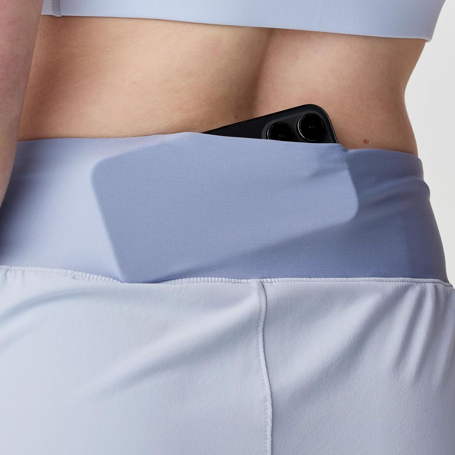 image:imageBrooks Womens Chaser 3 Short 20 HighRise Athletic Shorts with Adjustable Waistband Secure Storage amp Stretch FabricHalogen BlueDk Halogen