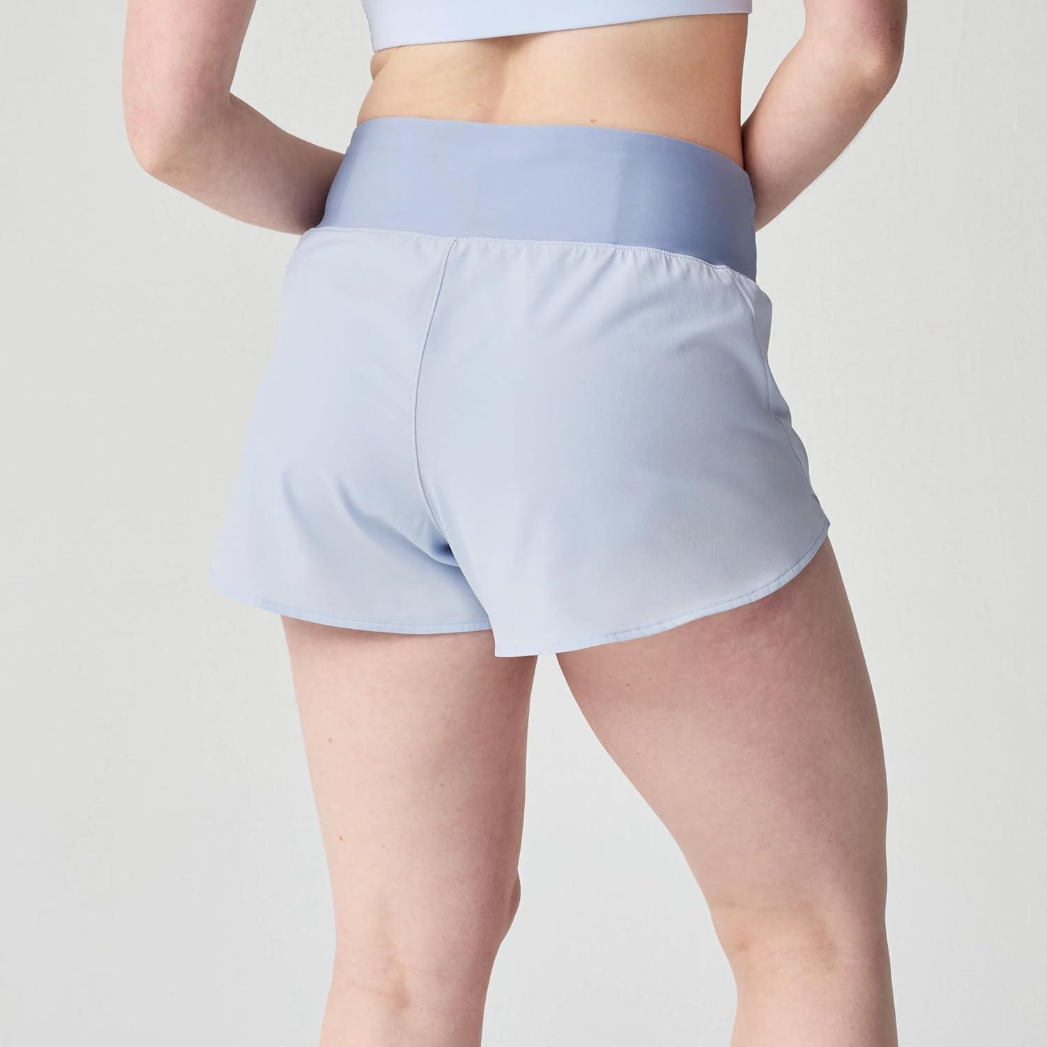 image:imageBrooks Womens Chaser 3 Short 20 HighRise Athletic Shorts with Adjustable Waistband Secure Storage amp Stretch FabricHalogen BlueDk Halogen