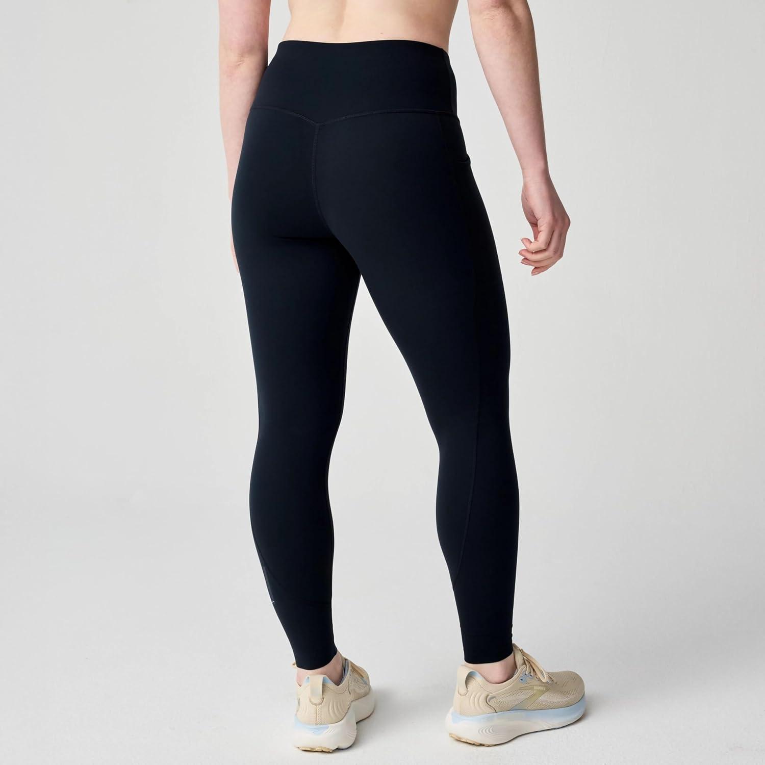 image:imageBrooks Womens Chaser 78 Tight HighRise Athletic Running Leggings with 4Way Stretch Dropin Pockets for Yoda amp Gym Workouts