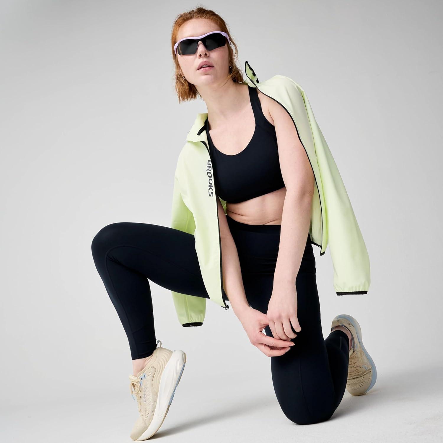 image:imageBrooks Womens Chaser 78 Tight HighRise Athletic Running Leggings with 4Way Stretch Dropin Pockets for Yoda amp Gym Workouts