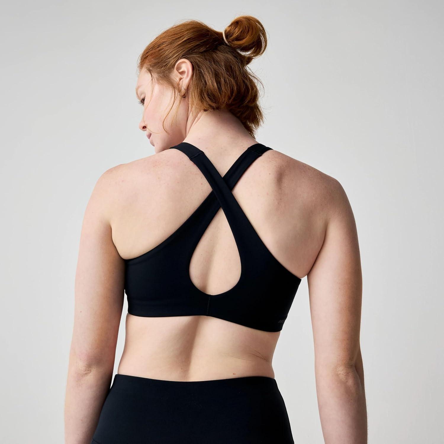 image:imageBrooks Womens Chaser Padded Bra Medium Impact Soft Stretch Fabric for Sports Running Training amp Everyday WearBlack