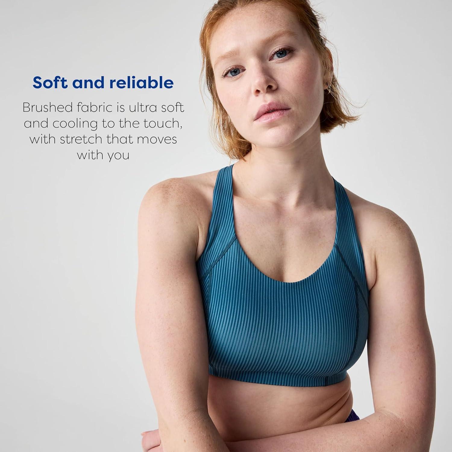 image:imageBrooks Womens Chaser Padded Bra Medium Impact Soft Stretch Fabric for Sports Running Training amp Everyday WearSonic Cosmo