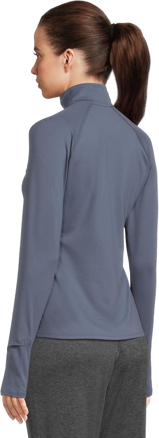 image:imageBrooks Womens Dash 12 Zip 30 Long Sleeve Running Top UPF 50 Sun Protection Soft SweatWicking Fabric amp Watch WindowNightshadow