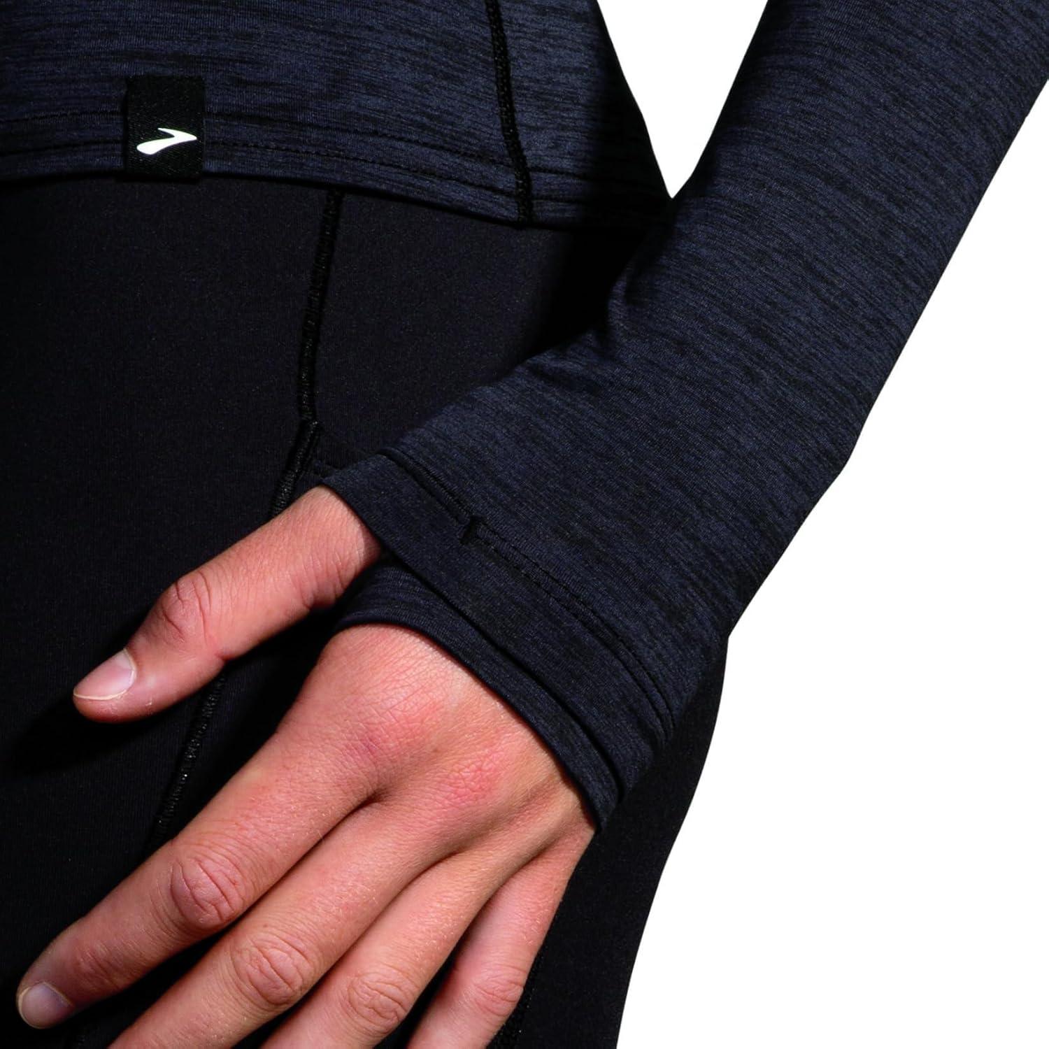image:imageBrooks Womens Luxe Long SleeveHeather Deep Black