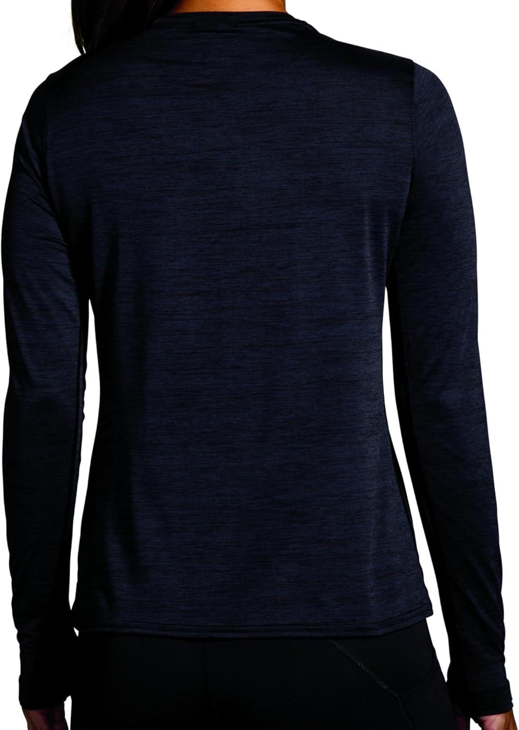 image:imageBrooks Womens Luxe Long SleeveHeather Deep Black