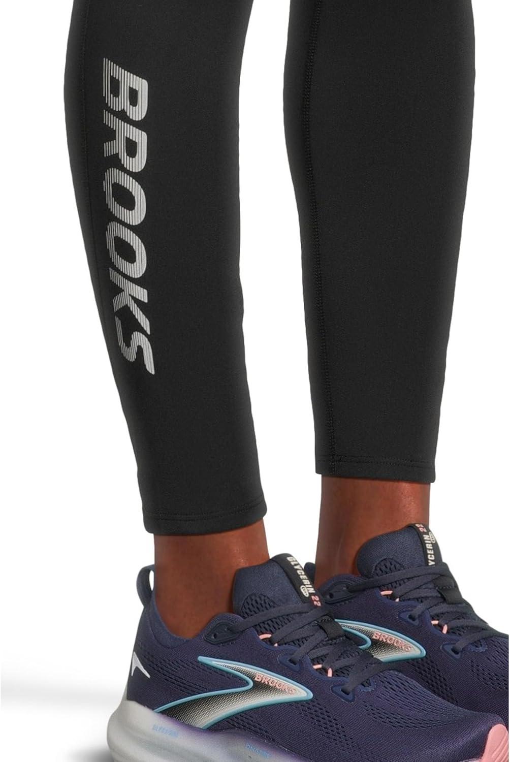 image:imageBrooks Womens Momentum Thermal Tight 20BlackSpeed Logo