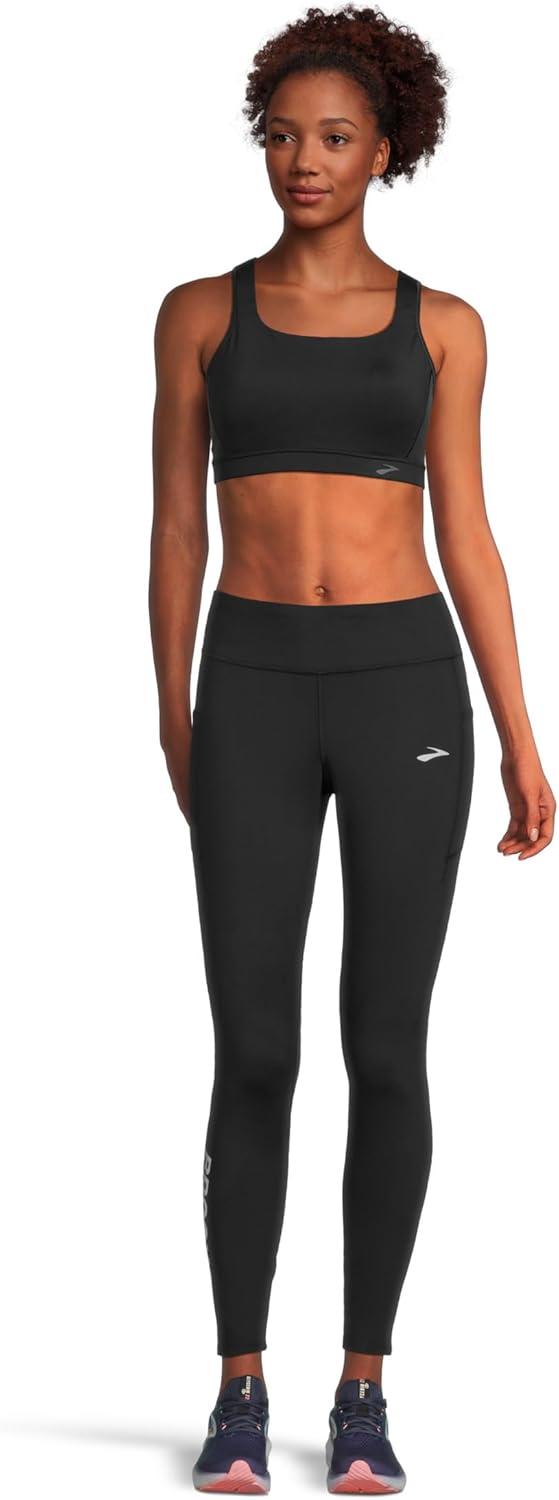 image:imageBrooks Womens Momentum Thermal Tight 20BlackSpeed Logo