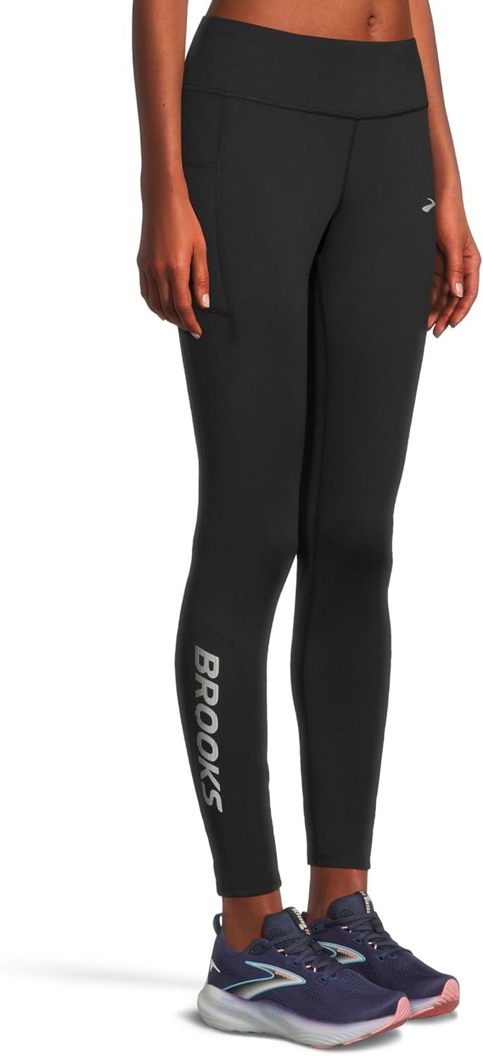 image:imageBrooks Womens Momentum Thermal Tight 20BlackSpeed Logo