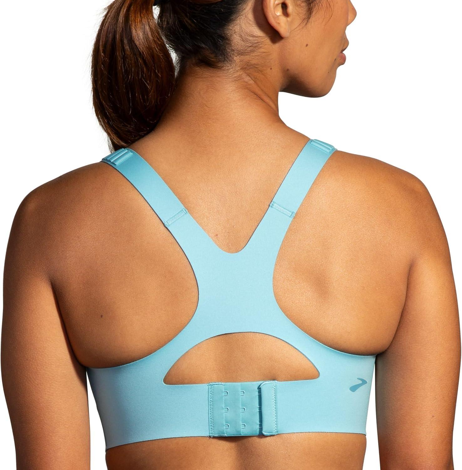 image:imageBrooks Womens Racerback 20 Sports Bra for High Impact Running Workouts amp Sports with Maximum SupportAqua
