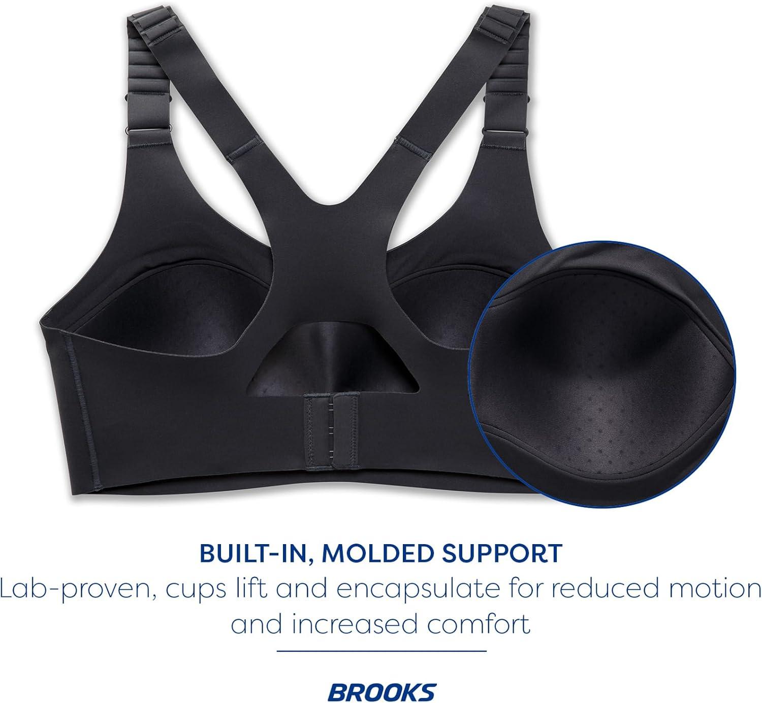 image:imageBrooks Womens Racerback 20 Sports Bra for High Impact Running Workouts amp Sports with Maximum SupportAsphalt