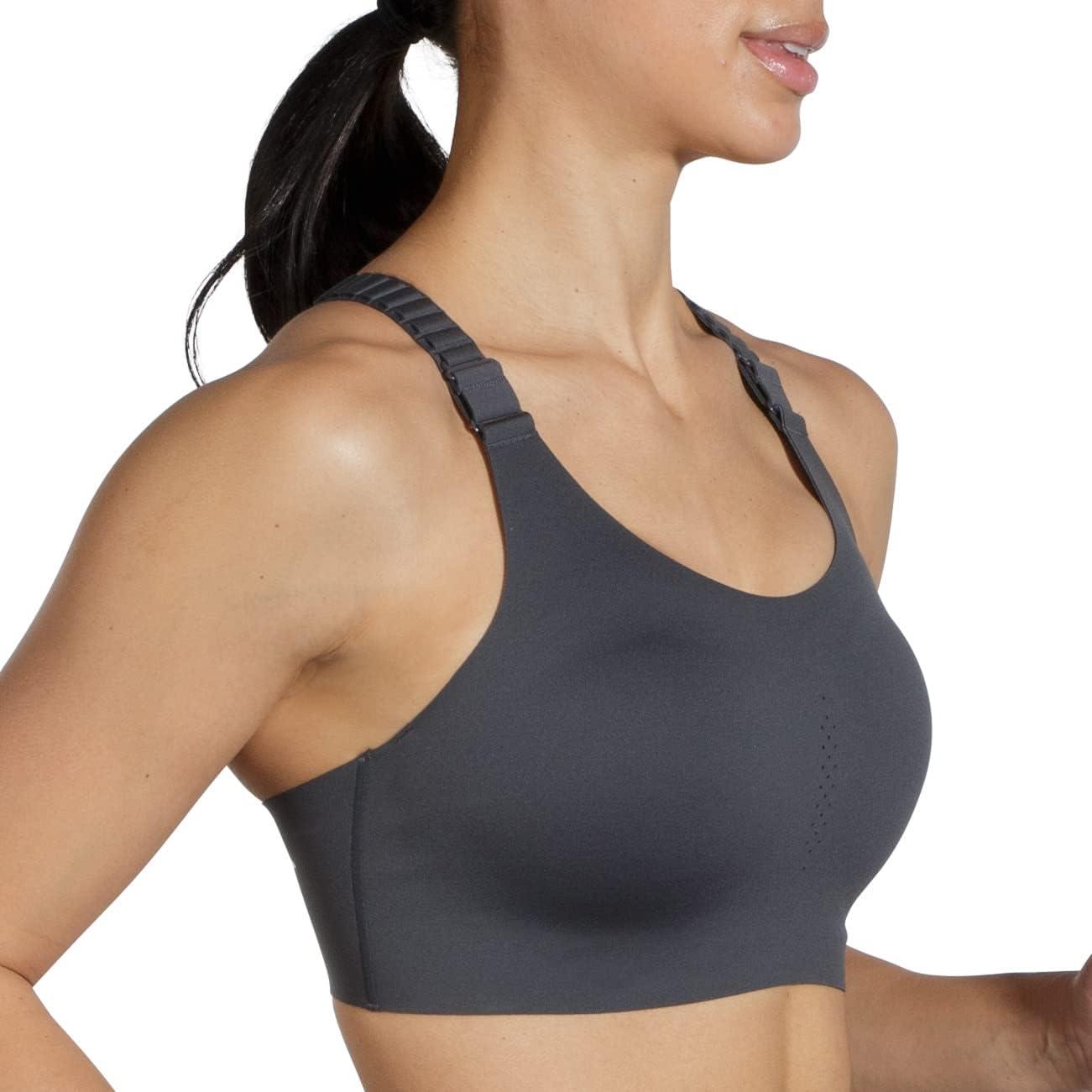 image:imageBrooks Womens Racerback 20 Sports Bra for High Impact Running Workouts amp Sports with Maximum SupportAsphalt