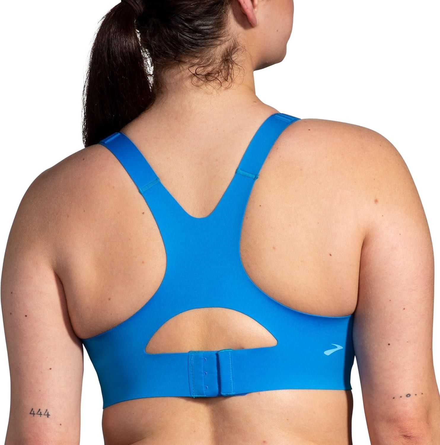 image:imageBrooks Womens Racerback 20 Sports Bra for High Impact Running Workouts amp Sports with Maximum SupportAzure Blue