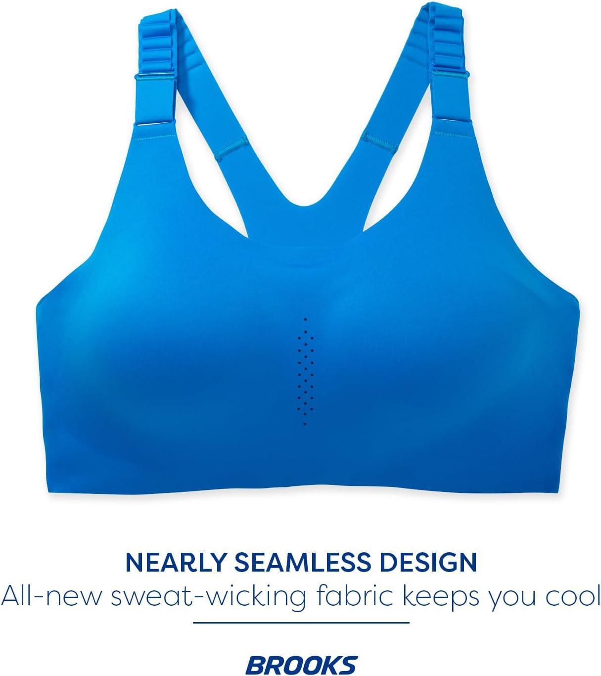image:imageBrooks Womens Racerback 20 Sports Bra for High Impact Running Workouts amp Sports with Maximum SupportAzure Blue