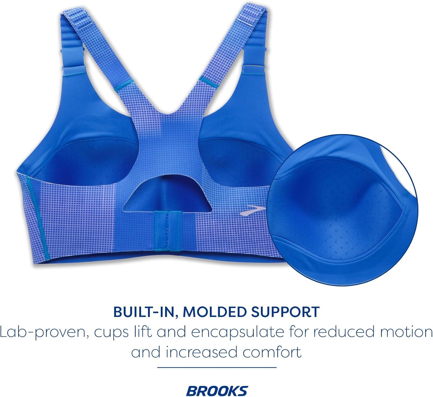 image:imageBrooks Womens Racerback 20 Sports Bra for High Impact Running Workouts amp Sports with Maximum SupportBluetiful Altitude Print