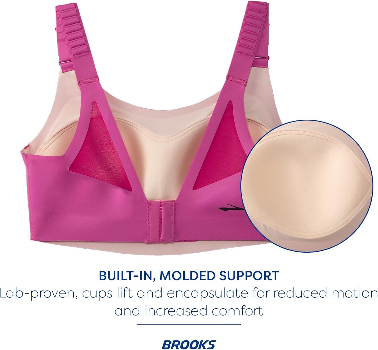 image:imageBrooks Womens Racerback 20 Sports Bra for High Impact Running Workouts amp Sports with Maximum SupportFrosted MauveMauve