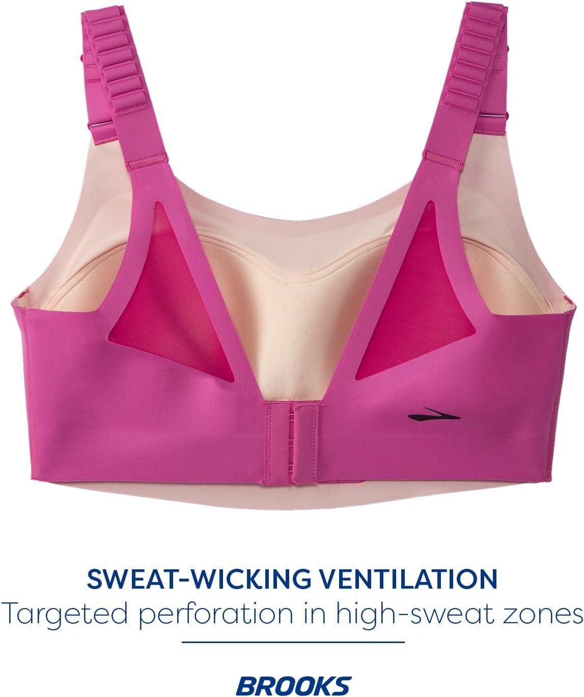 image:imageBrooks Womens Racerback 20 Sports Bra for High Impact Running Workouts amp Sports with Maximum SupportFrosted MauveMauve