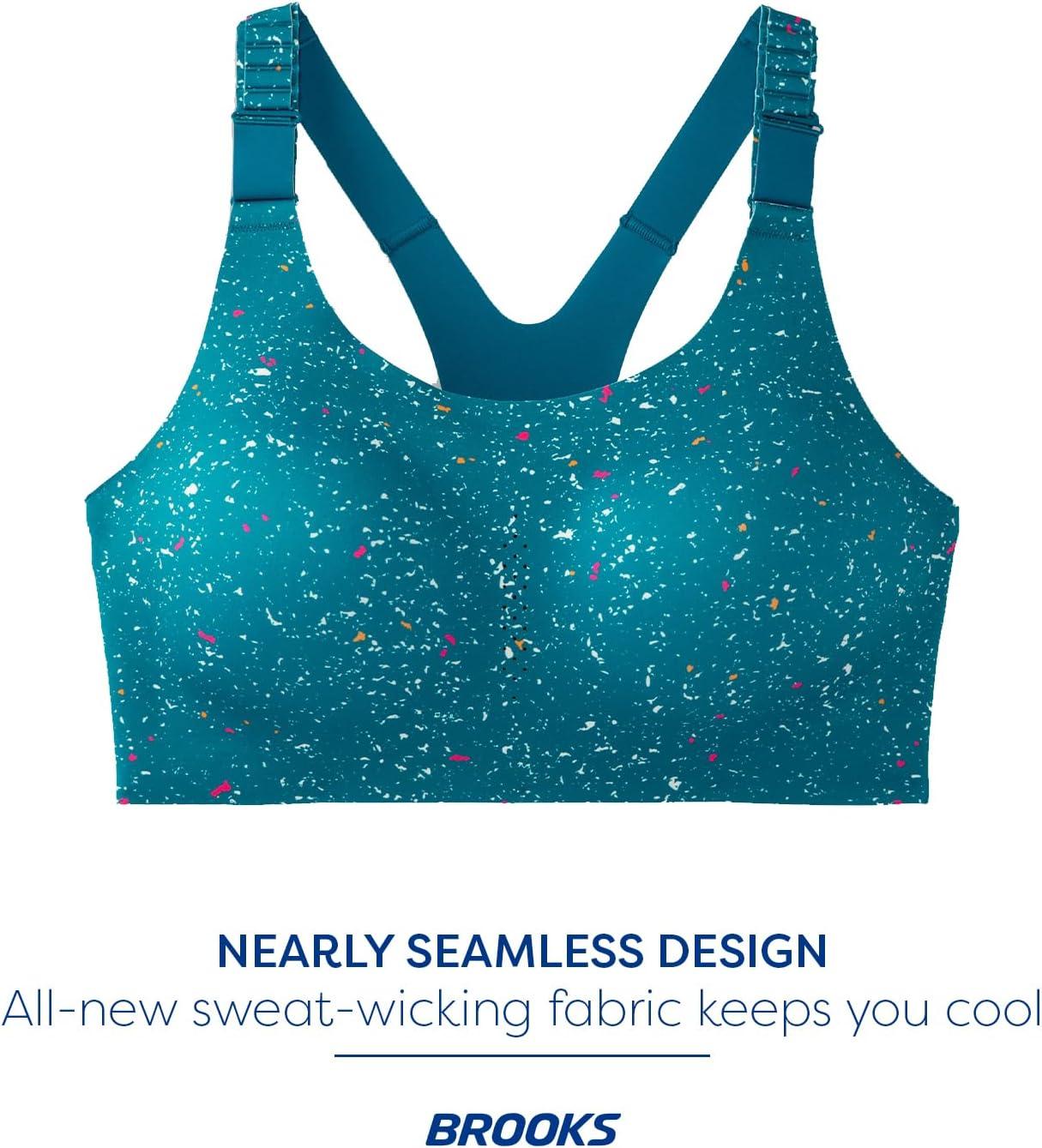 image:imageBrooks Womens Racerback 20 Sports Bra for High Impact Running Workouts amp Sports with Maximum SupportLagoon Speckle Print