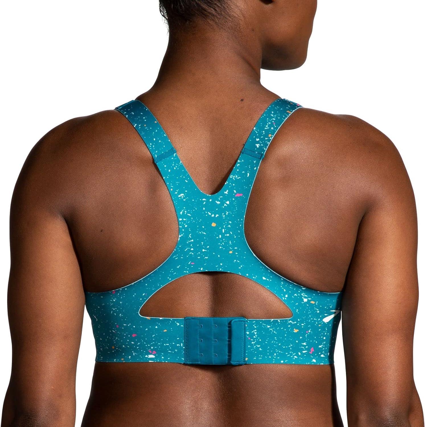 image:imageBrooks Womens Racerback 20 Sports Bra for High Impact Running Workouts amp Sports with Maximum SupportLagoon Speckle Print