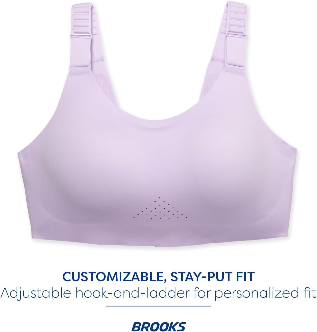 image:imageBrooks Womens Racerback 20 Sports Bra for High Impact Running Workouts amp Sports with Maximum SupportLt Purple