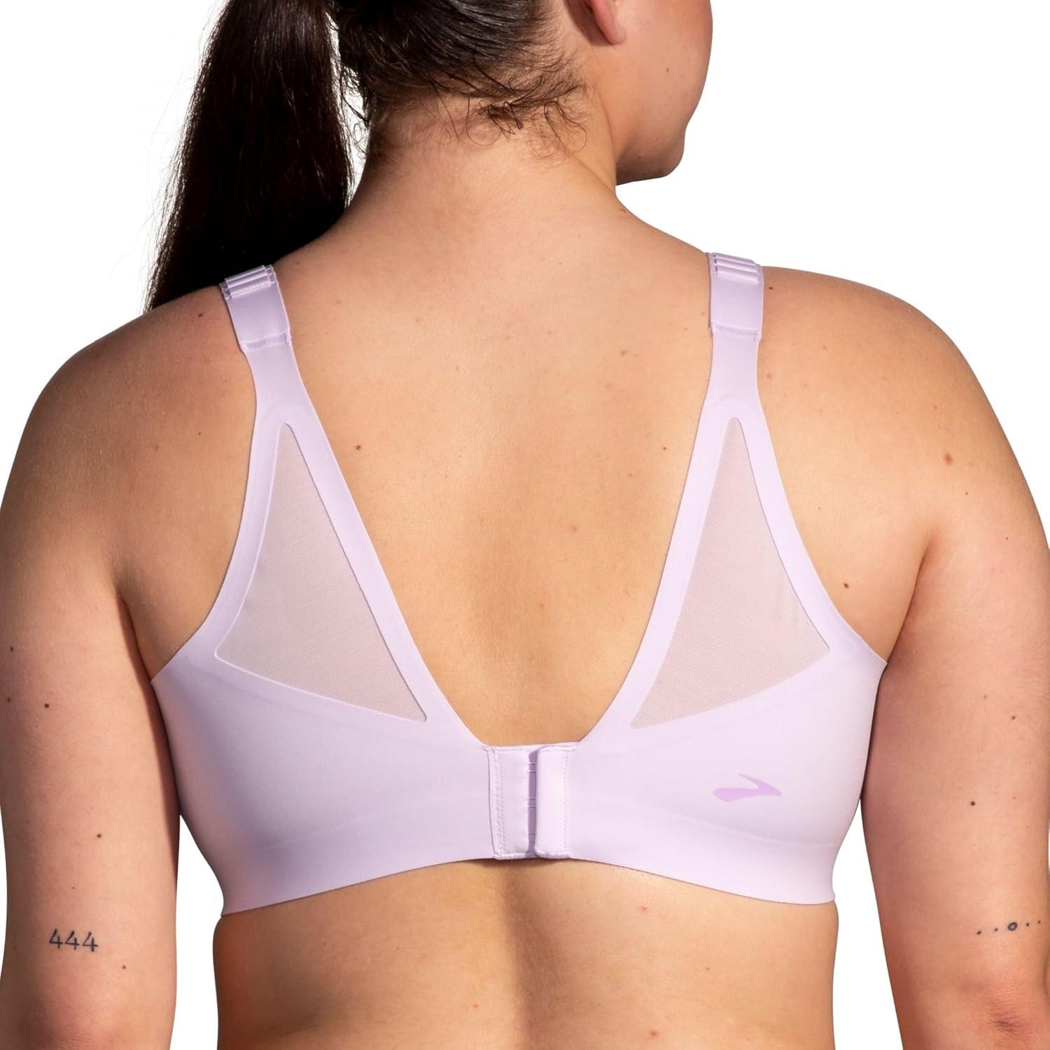 image:imageBrooks Womens Racerback 20 Sports Bra for High Impact Running Workouts amp Sports with Maximum SupportLt Purple