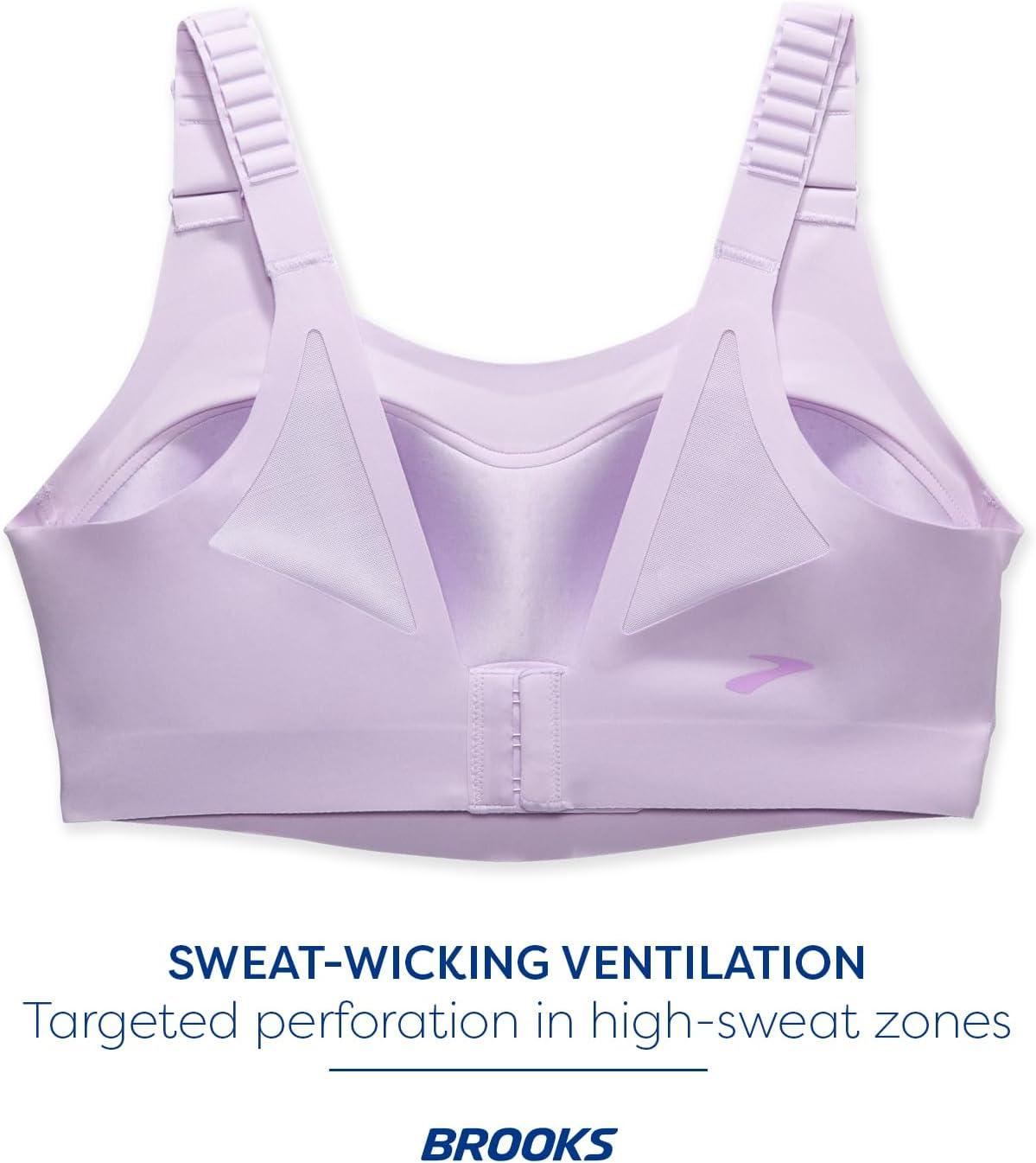 image:imageBrooks Womens Racerback 20 Sports Bra for High Impact Running Workouts amp Sports with Maximum SupportLt Purple