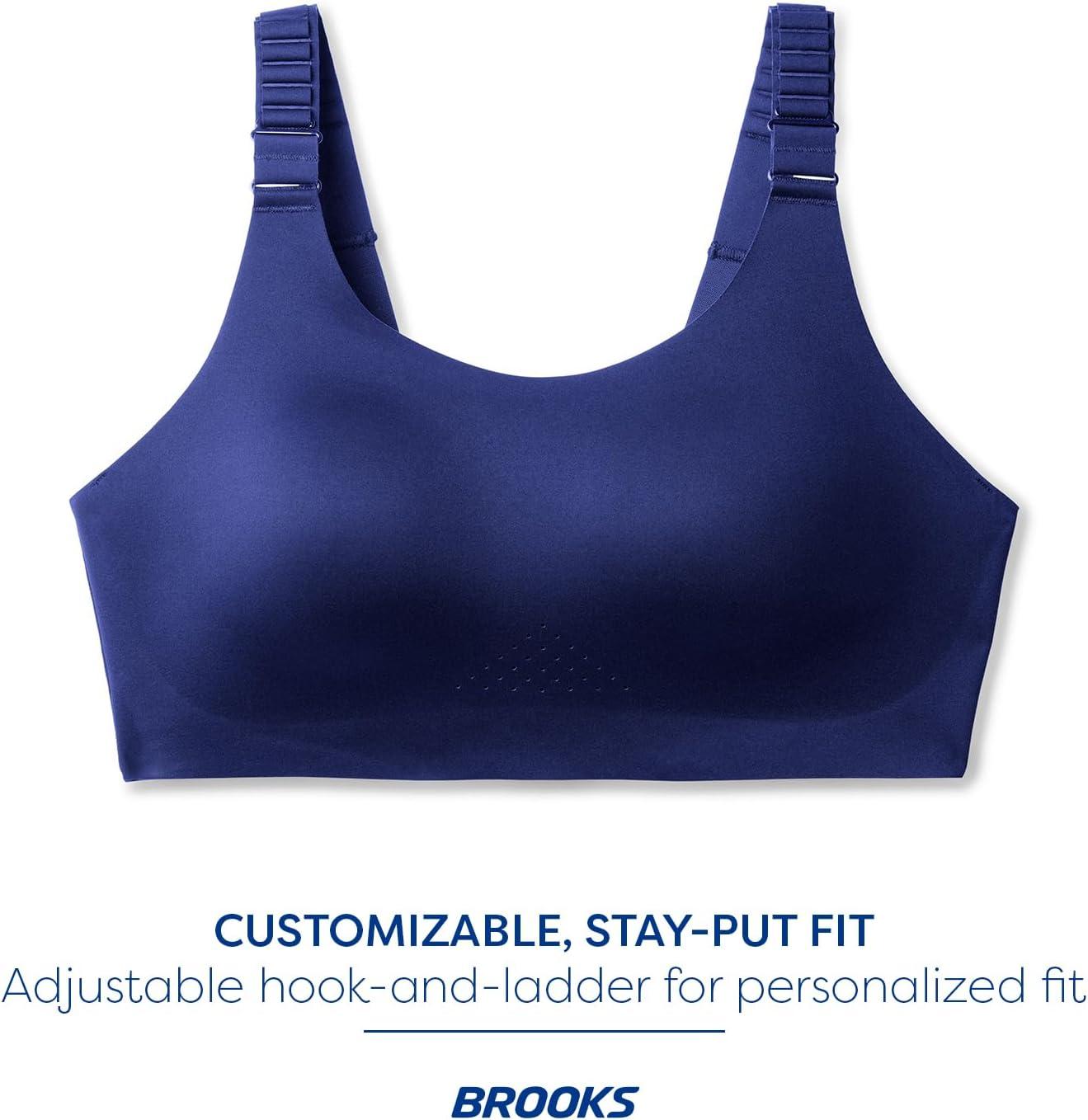 image:imageBrooks Womens Racerback 20 Sports Bra for High Impact Running Workouts amp Sports with Maximum SupportMidnightBlack