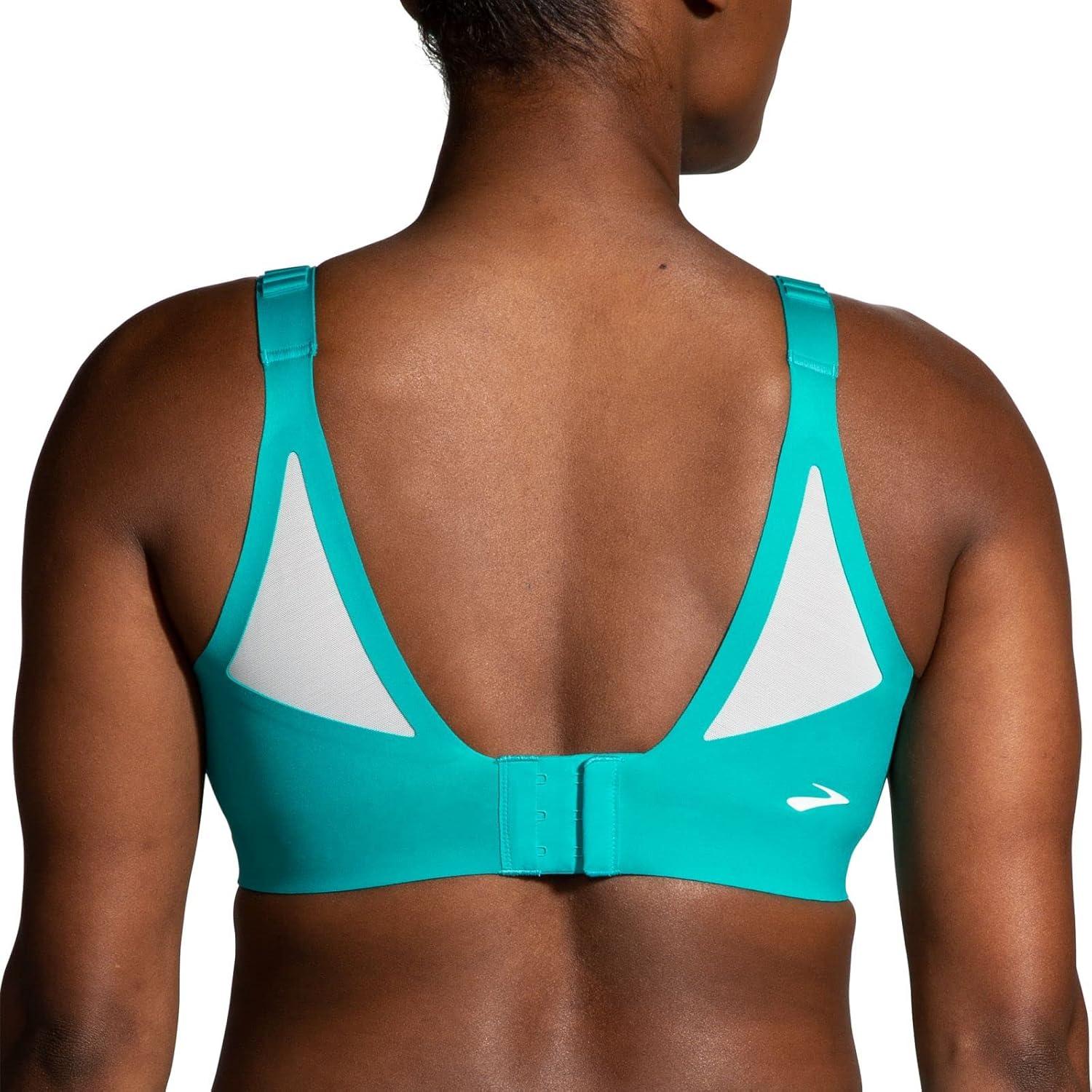 image:imageBrooks Womens Racerback 20 Sports Bra for High Impact Running Workouts amp Sports with Maximum SupportNile GreenLight Mint