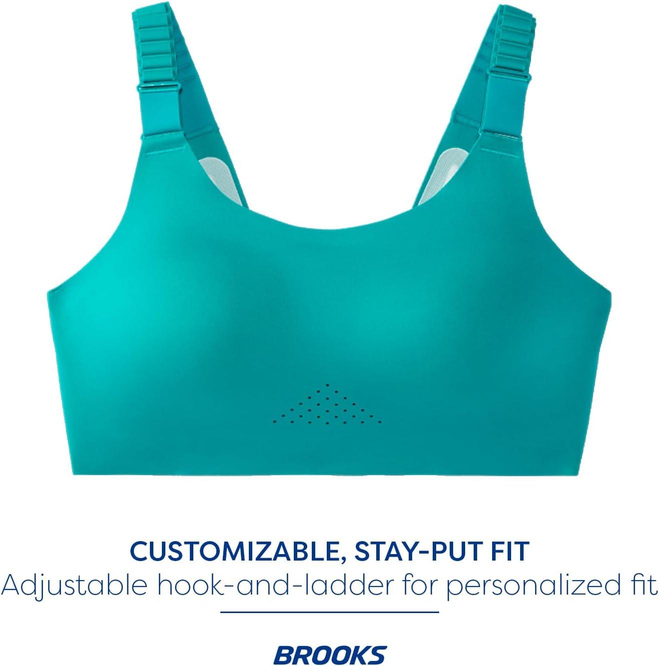 image:imageBrooks Womens Racerback 20 Sports Bra for High Impact Running Workouts amp Sports with Maximum SupportNile GreenLight Mint