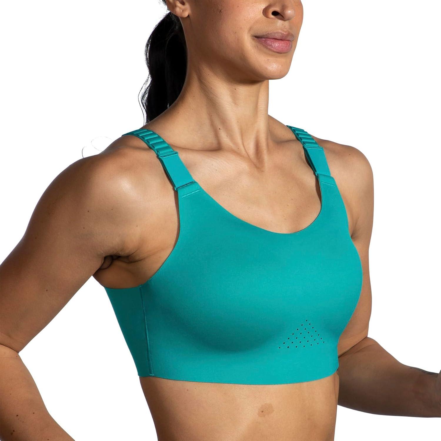 image:imageBrooks Womens Racerback 20 Sports Bra for High Impact Running Workouts amp Sports with Maximum SupportNile GreenLight Mint