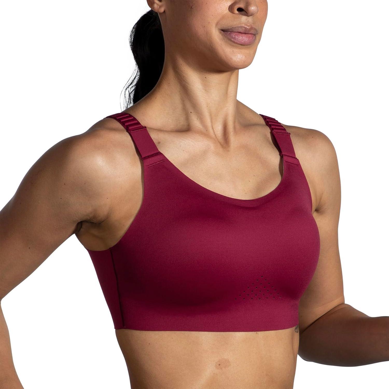 image:imageBrooks Womens Racerback 20 Sports Bra for High Impact Running Workouts amp Sports with Maximum SupportRazzmatazzQuartz