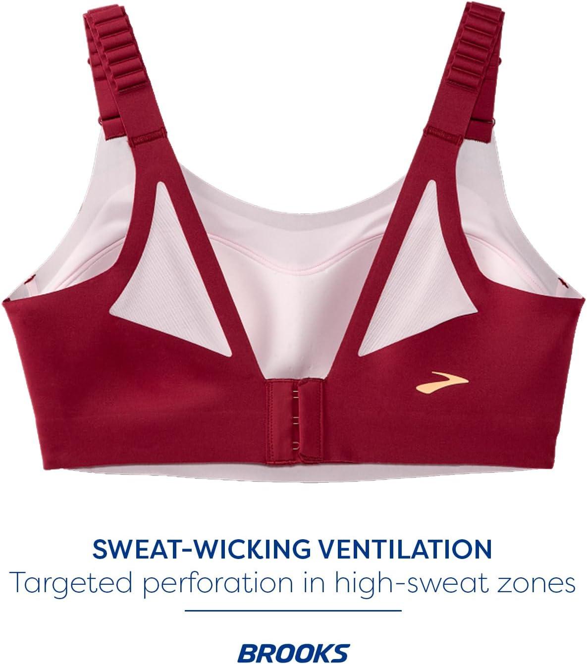 image:imageBrooks Womens Racerback 20 Sports Bra for High Impact Running Workouts amp Sports with Maximum SupportRazzmatazzQuartz