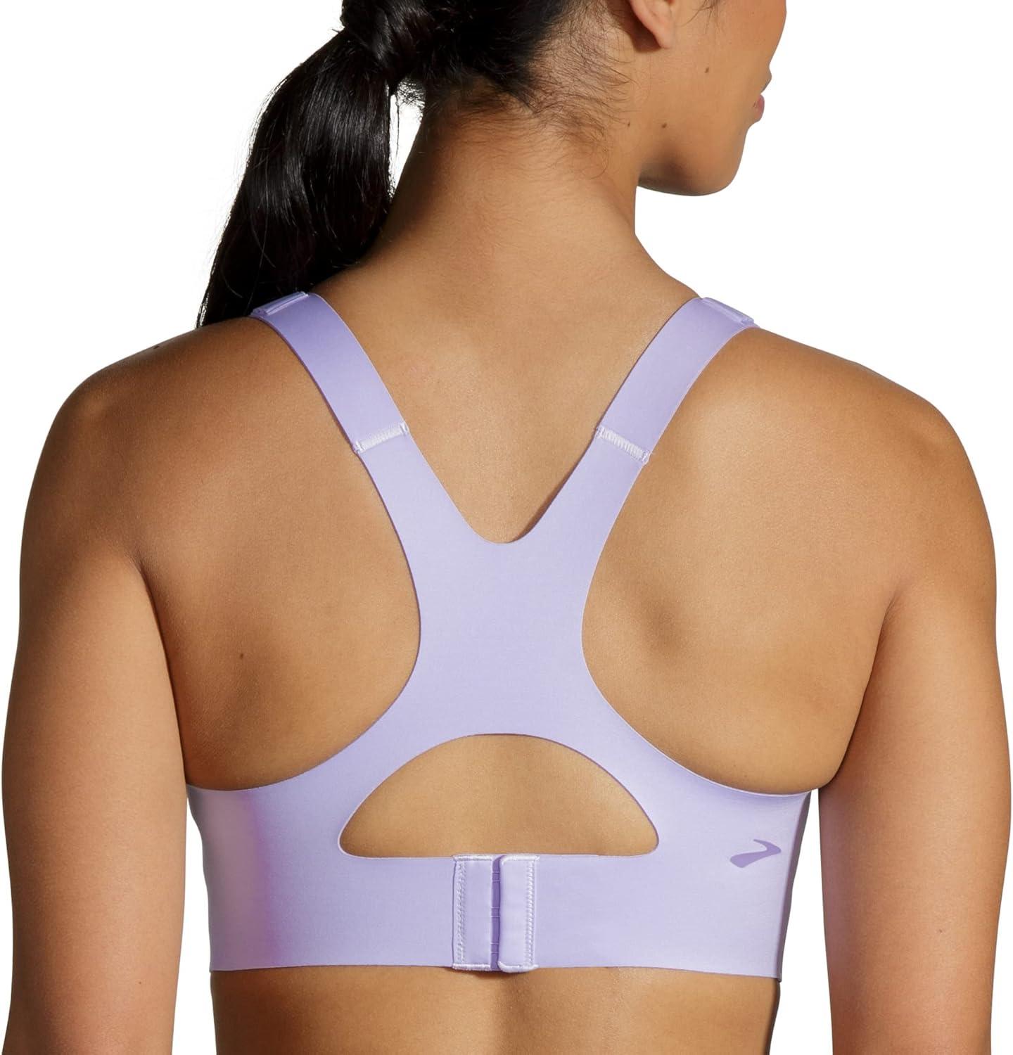 image:imageBrooks Womens Racerback 20 Sports Bra for High Impact Running Workouts amp Sports with Maximum SupportViolet Dash