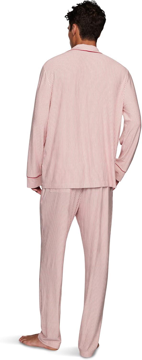 image:imageEberjey mens William Printed Pj SetDuo Stripe HollyredHollyred
