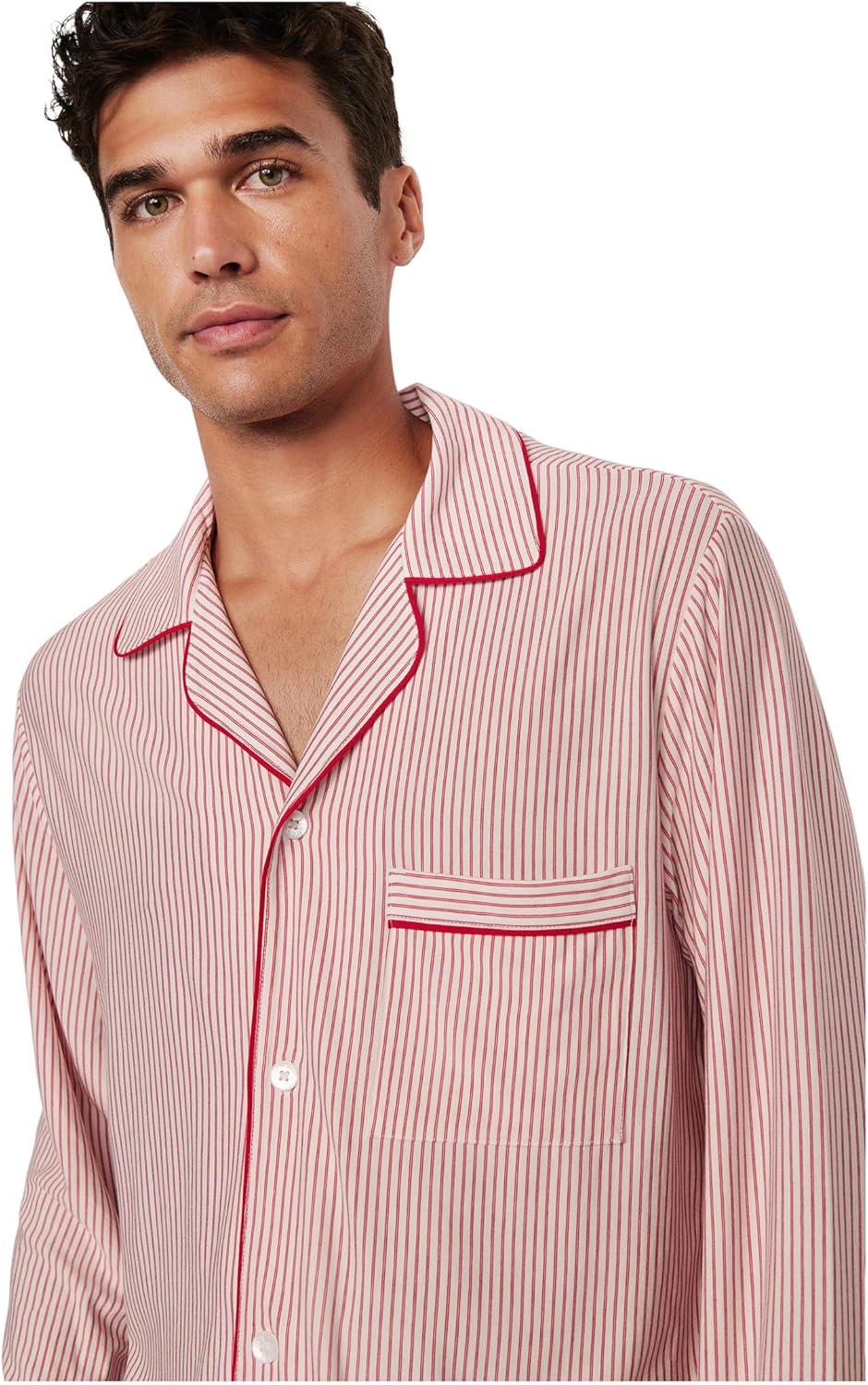 image:imageEberjey mens William Printed Pj SetDuo Stripe HollyredHollyred
