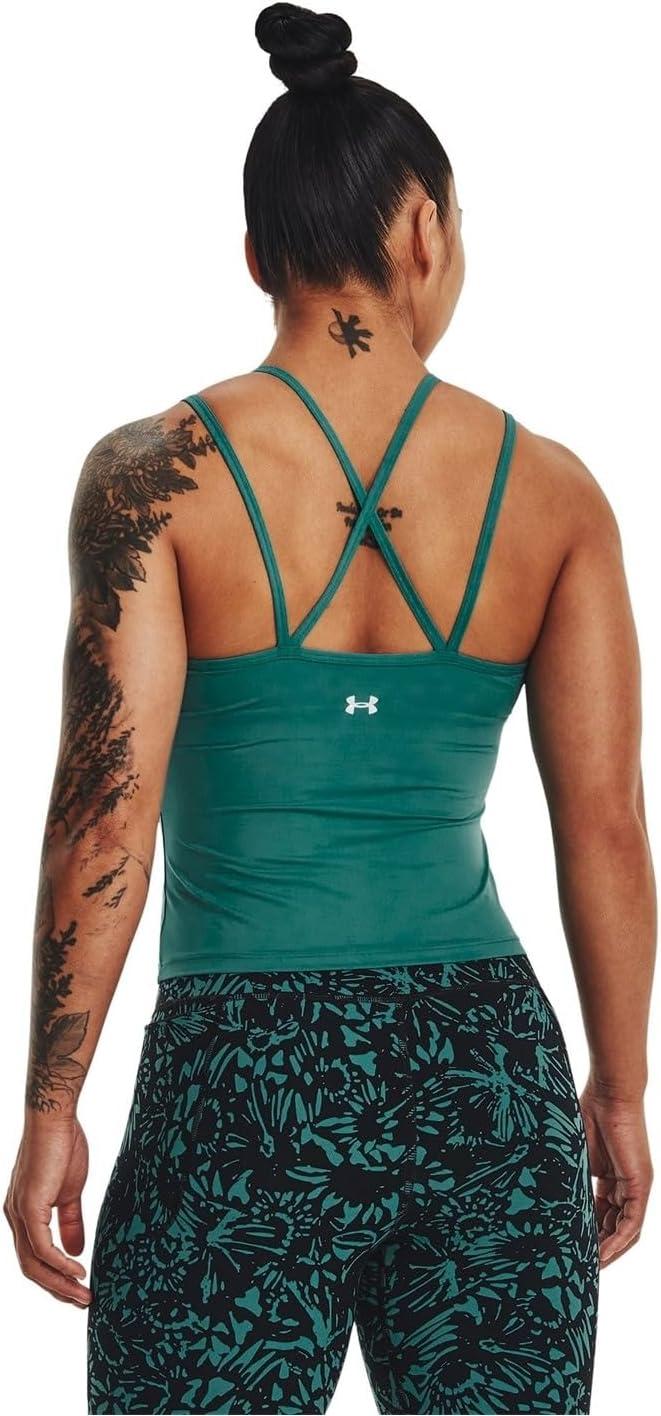 image:imageUnder Armour Meridian Fitted TankCoastal TealMetallic Silver