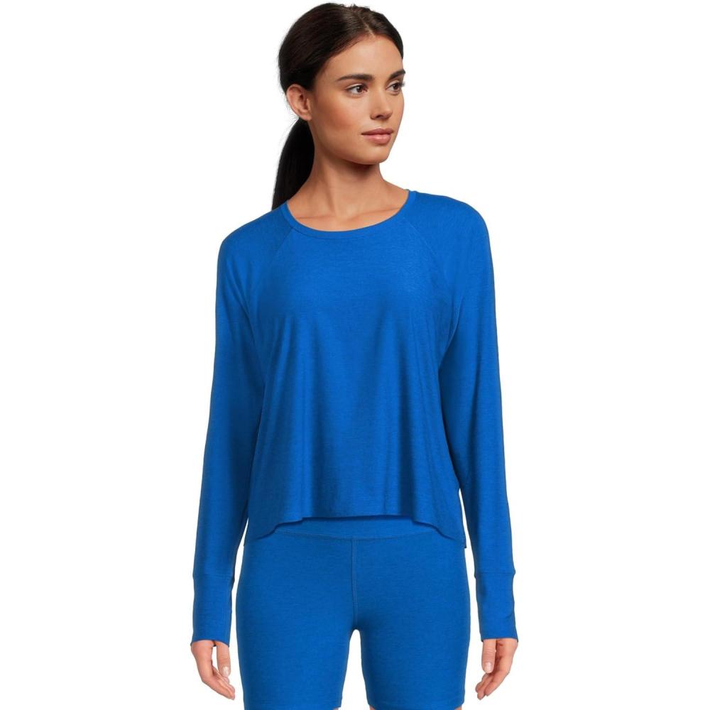 image:imageBeyond Yoga Womens Featherweight Daydreamer PulloverCourt Blue Heather