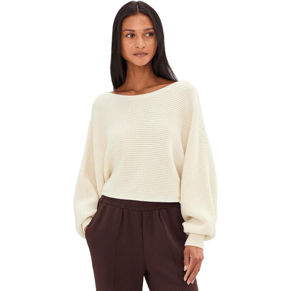 image:imageBeyond Yoga Womens Ready for Barre Cropped Sweater