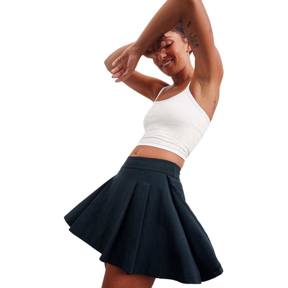image:imageBeyond Yoga Womens Score Pleated SkirtNocturnal Navy