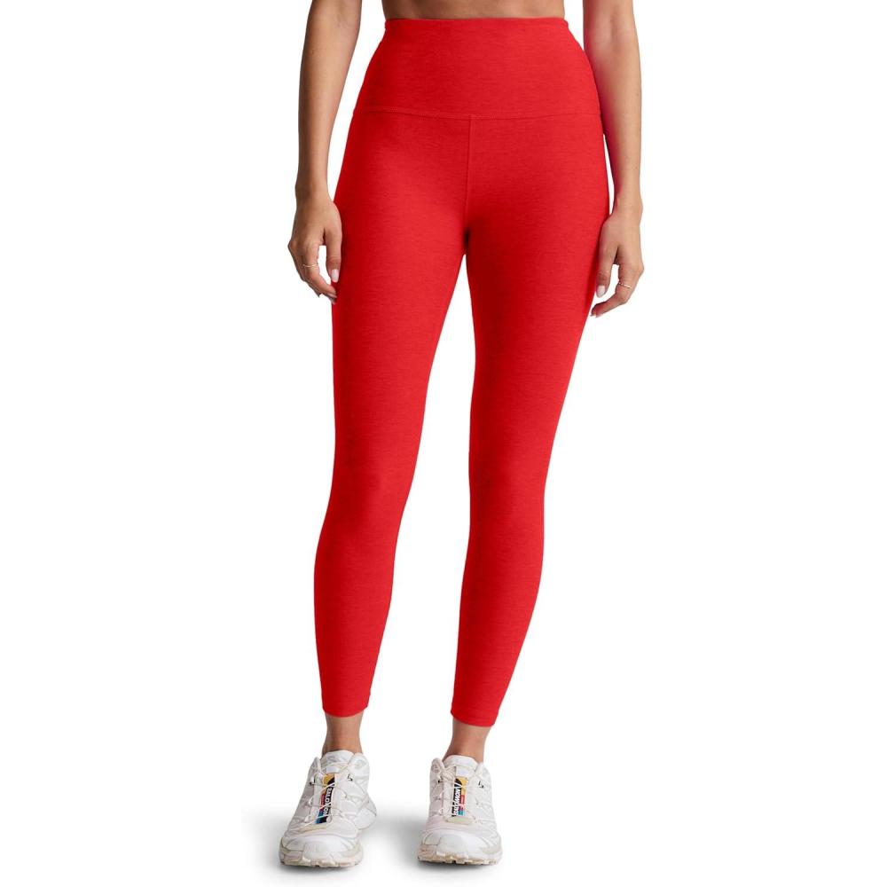 image:imageBeyond Yoga Womens Spacedye Caught in The Midi High Waisted LeggingsChili Red Heather