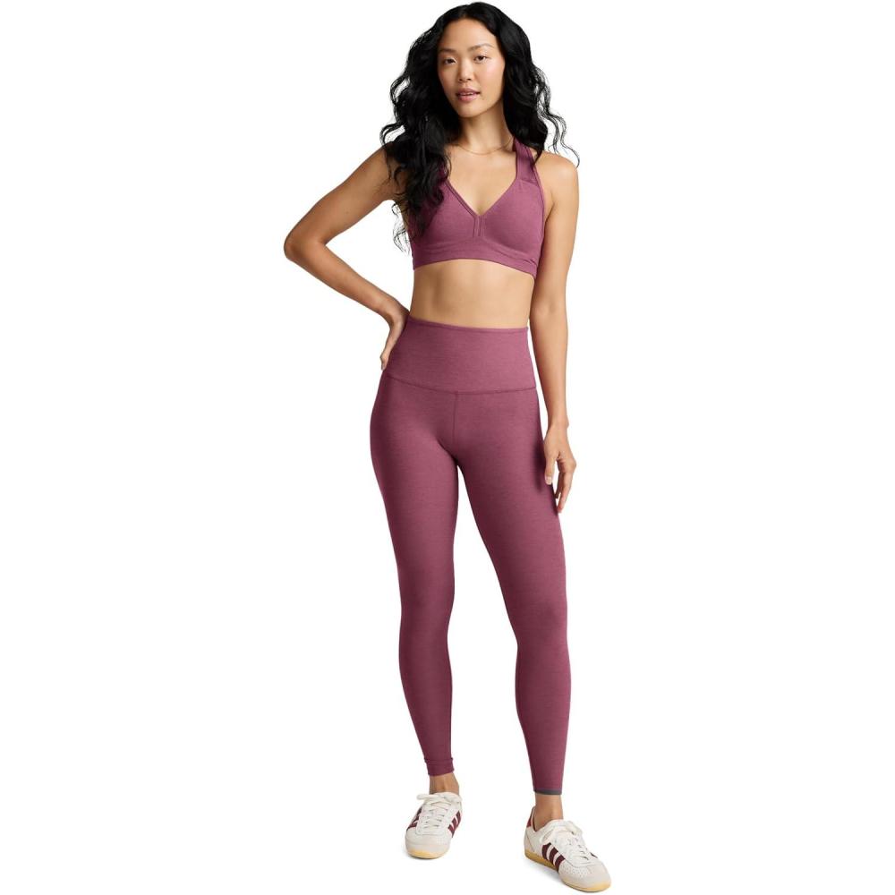 image:imageBeyond Yoga Womens Spacedye Caught in The Midi High Waisted LeggingsSmooth Mauve Heather