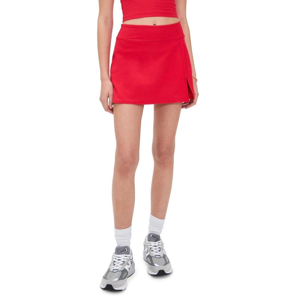 image:imageBeyond Yoga Womens Spacedye Points Crossover SkirtCandy Apple Red Heather