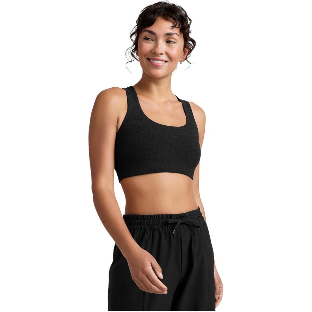 image:imageBeyond Yoga Womens Spacedye Simplicity Long Line Bra 20Darkest Night