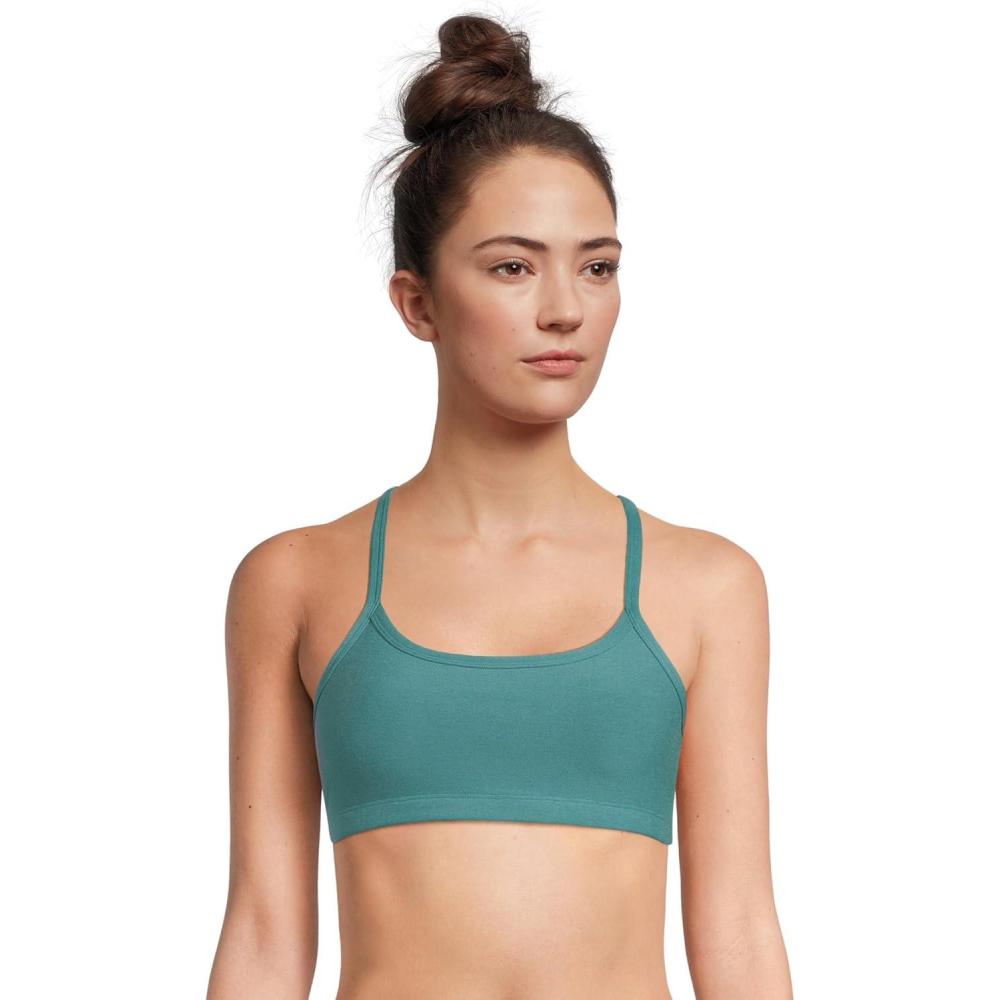 image:imageBeyond Yoga Womens Spacedye Slim Racerback BraDeep Aqua Heather