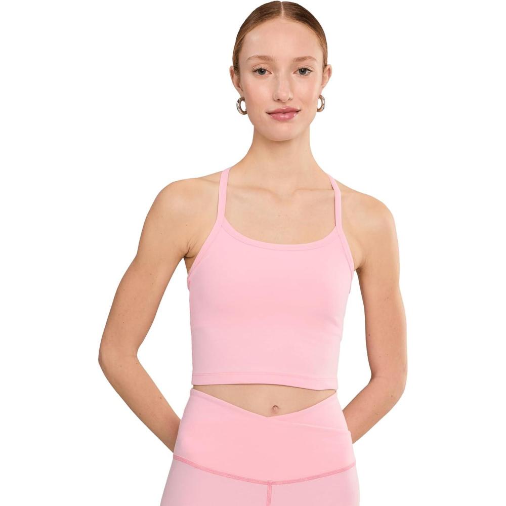 image:imageBeyond Yoga Womens Spacedye Slim Racerback Cropped TankFrosty Pink Heather