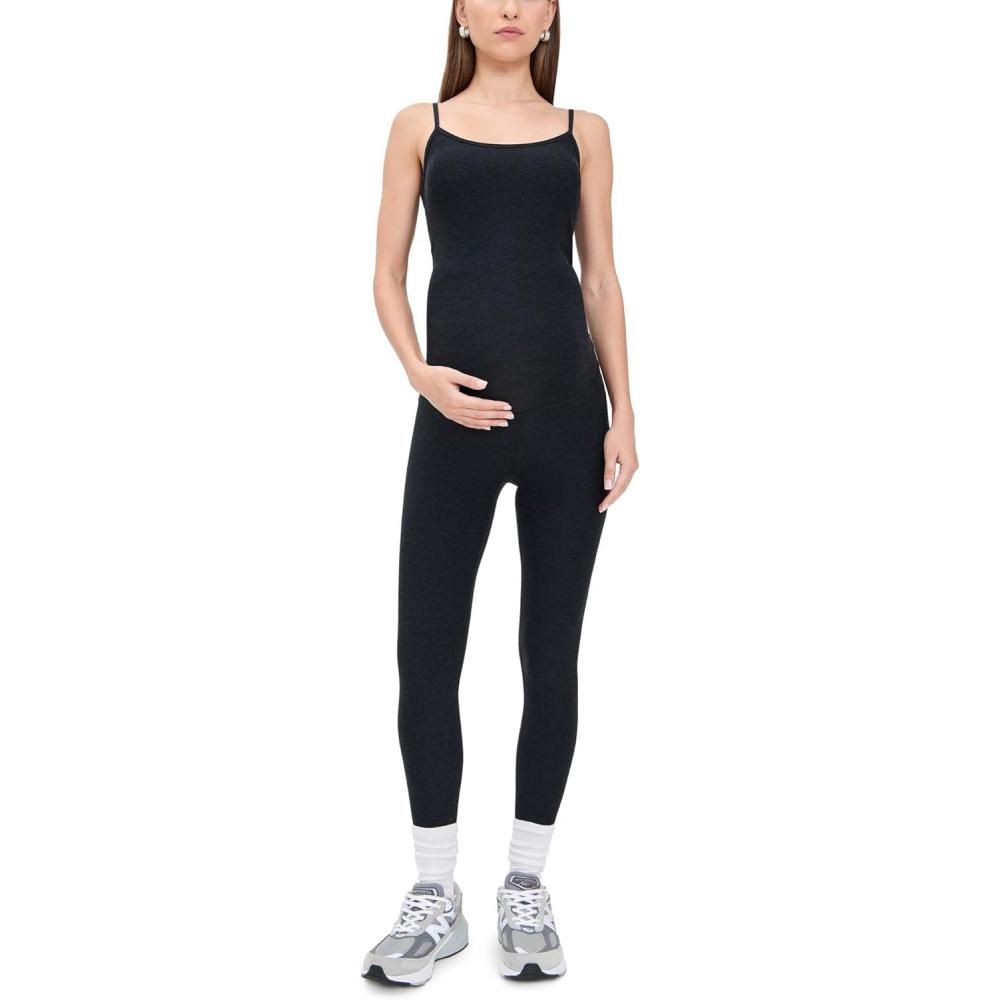 image:imageBeyond Yoga Womens Spacedye Uplevel Maternity JumpsuitDarkest Night