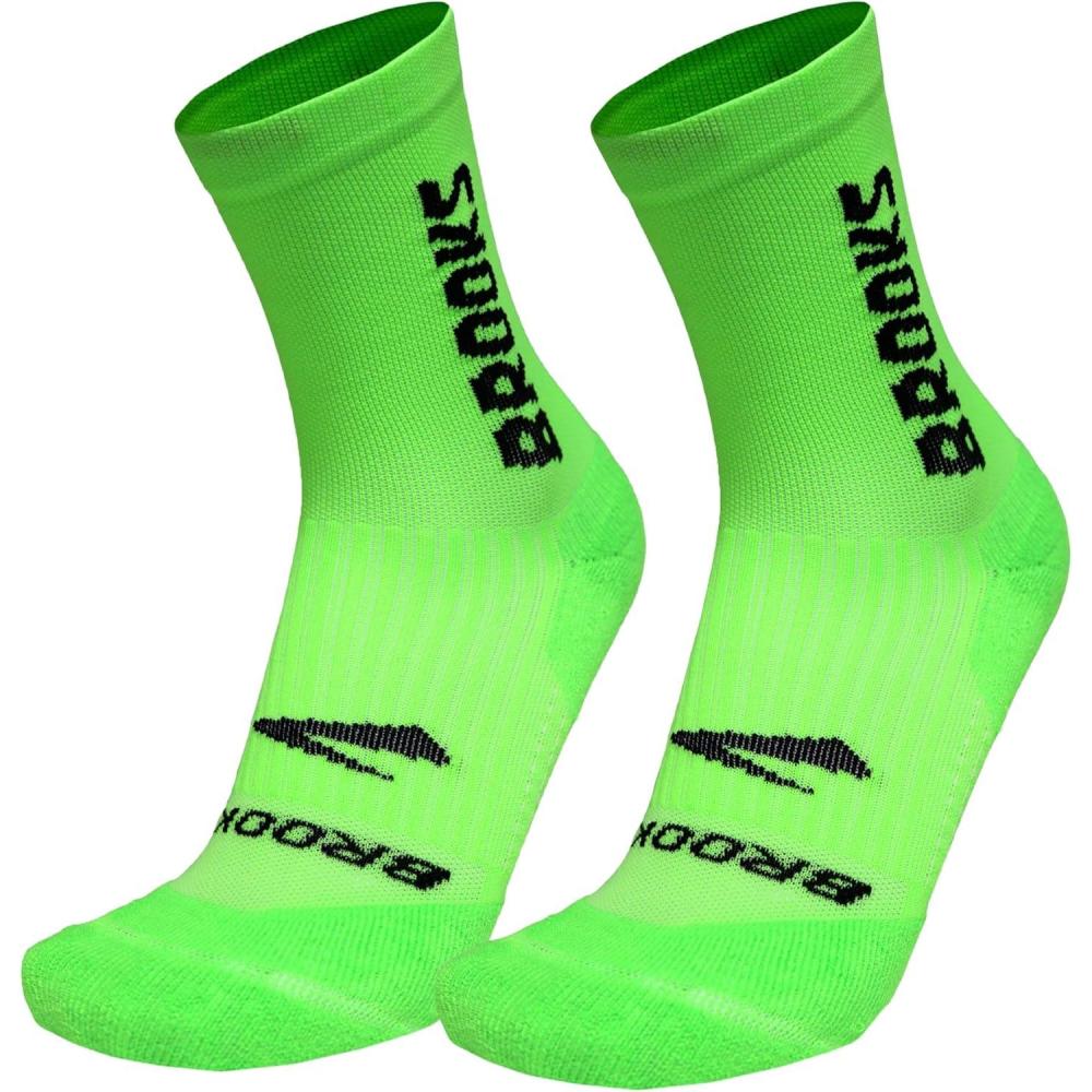 image:imageBrooks Ghost Crew Socks I Performance Running Cushioned Socks with Arch Support for Men amp WomenNeo LimeadeBr Crew