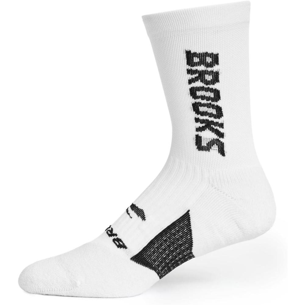 image:imageBrooks Ghost Crew Socks I Performance Running Cushioned Socks with Arch Support for Men amp WomenWhiteBrooks